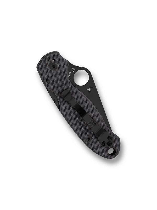 Spyderco Para 3 Compression Lock Folding Knife – S45VN, DLC Coating, Black G10 Handle C223GPBK