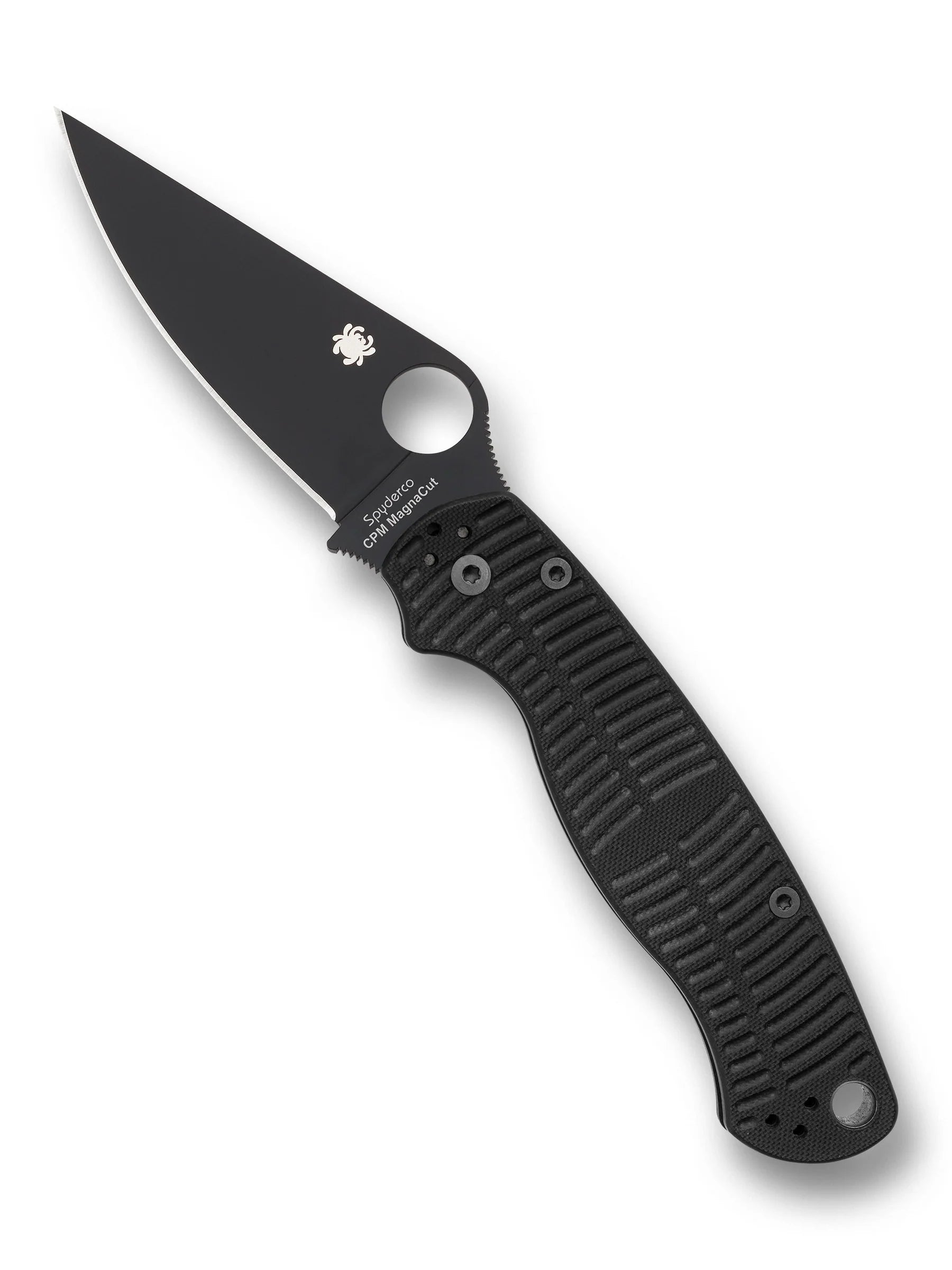 Spyderco Para Military 2 Salt Folding Knife w/ CPM Magnacut Steel - Black C81GMCBKP2