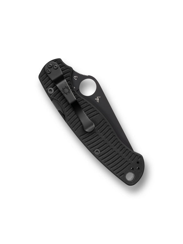 Spyderco Para Military 2 Salt Folding Knife w/ CPM Magnacut Steel - Black C81GMCBKP2