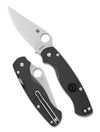 Spyderco Para Military 2 Lightweight Compression Lock Folding Knife - CTS BD1N Steel w/ Black FRN Handle C81PBK2