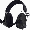 TCA C3 Style Active Noise Cancelling Hearing Protection Headset w/ Helmet Mount– Black