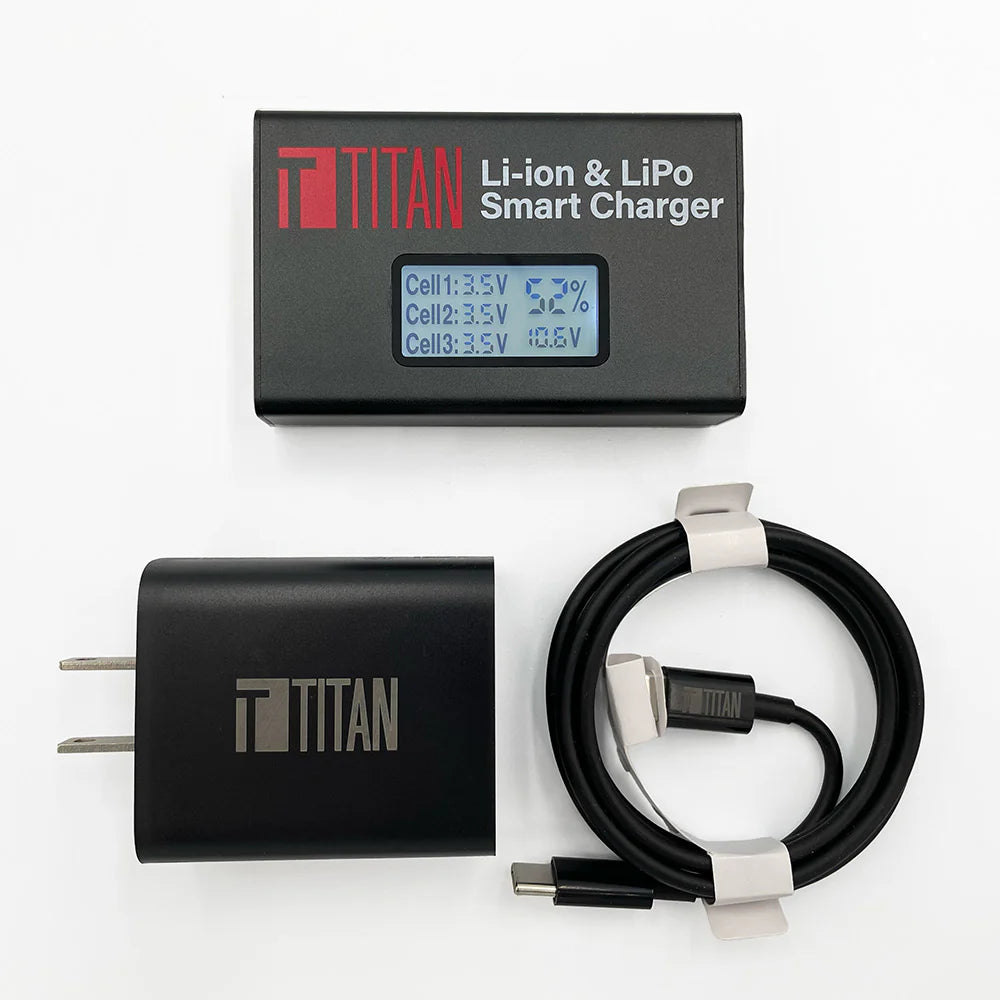 Titan Lithium Charger Updated Display Version – US Plug