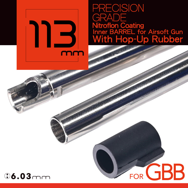 Unicorn Airsoft Nitroflon Coating 6.03MM Ultimate Precision Inner Barrel For GBB – 113MM