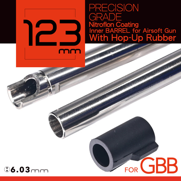 Unicorn Airsoft Nitroflon Coating 6.03MM Ultimate Precision Inner Barrel For GBB – 123MM