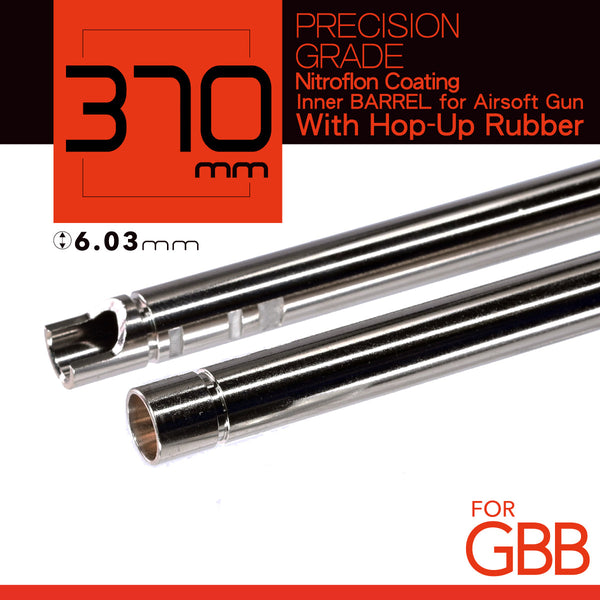 Unicorn Airsoft 370mm Nitroflon Coating 6.03mm Ultimate Precision Barrel For GBB