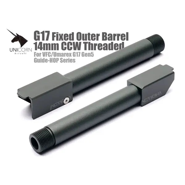 Unicorn Airsoft G17 Fixed Threaded Outer Barrel For VFC/Umarex G17 Gen 5 – 14mm CCW