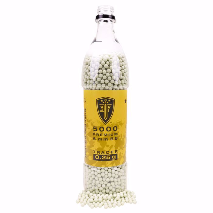 Elite Force Premium .25g Green Tracer BBs – 5000 ct