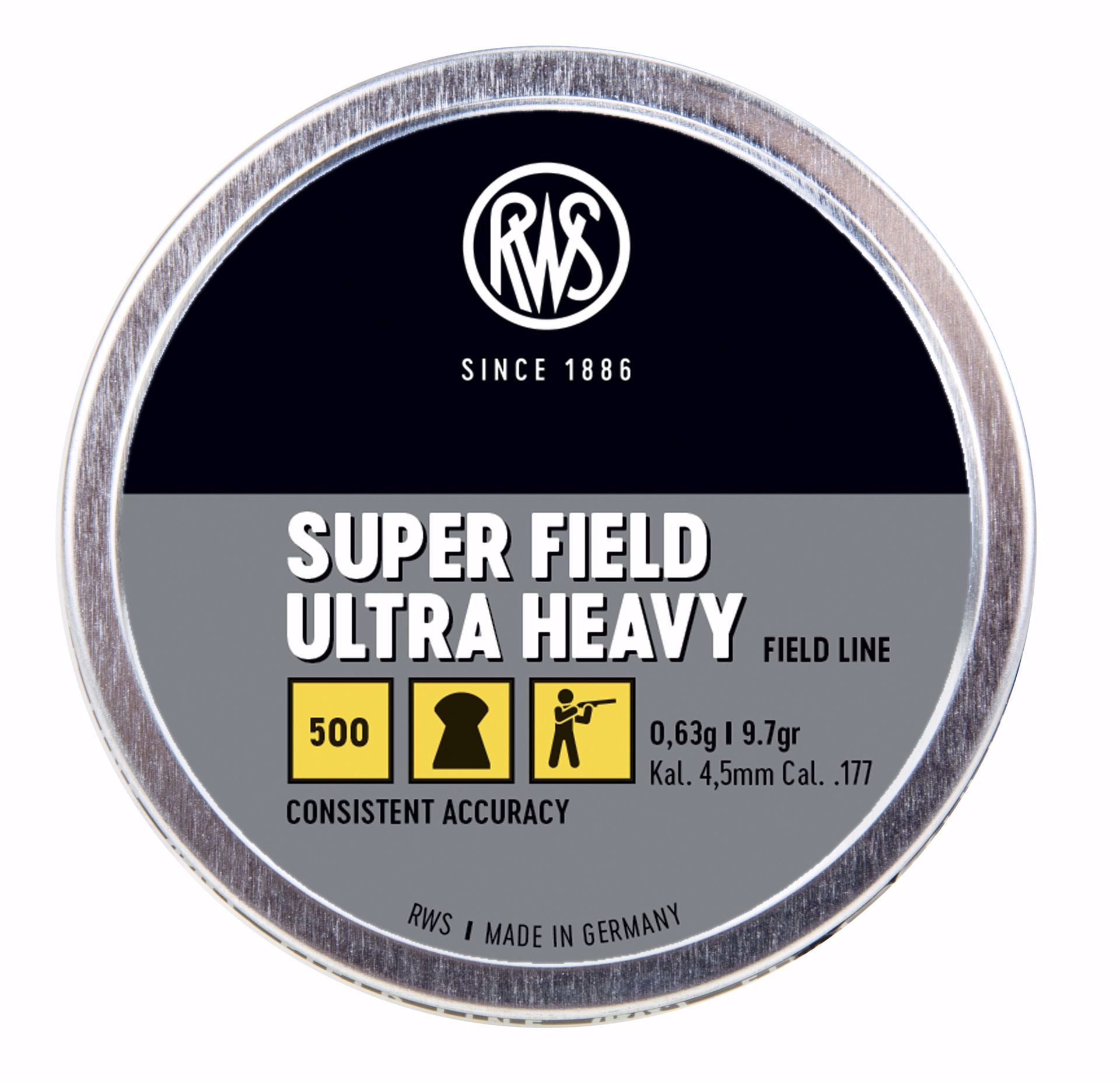 Umarex RWS Superfield Ultra Heavy Domed .177cal Pellet – 500ct