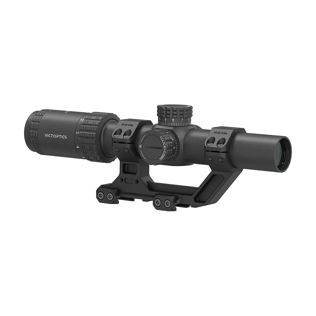 Victoptics S6 1-6X24 SFP LPVO Rifle Scope w/ 1-Piece 1.93