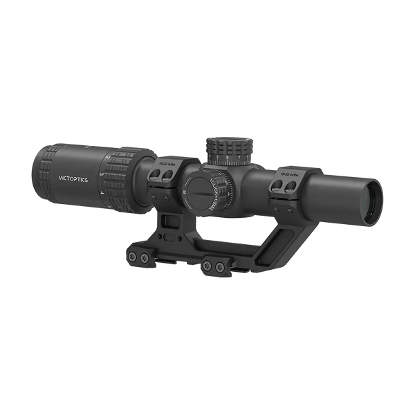 Victoptics S6 1-6X24 SFP LPVO Rifle Scope w/ 1-Piece 1.93" High Mount, Red & Green Illumination– Black
