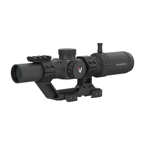 Victoptics S6 1-6X24 SFP LPVO Rifle Scope w/ 1-Piece 1.93" High Mount, Red & Green Illumination– Black
