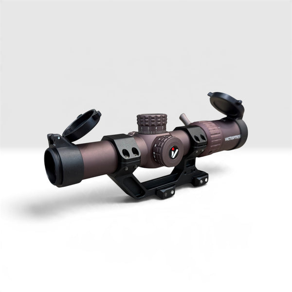 Victoptics S6 1-6X24 SFP LPVO Rifle Scope w/ 1-Piece 1.93" High Mount, Red & Green Illumination– FDE | Vector Optics
