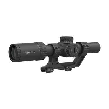 Victoptics S10 1-10x24 SFP LPVO Rifle Scope with Cantilever High Mount – Black