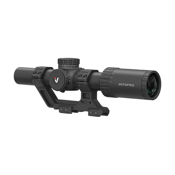 Victoptics S10 1-10x24 SFP LPVO Rifle Scope with Cantilever High Mount – Black