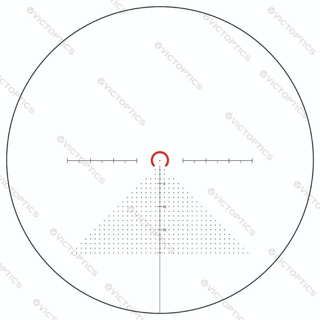 Victoptics S6 1-6X24 SFP LPVO Rifle Scope w/ Red & Green Illumination– Black