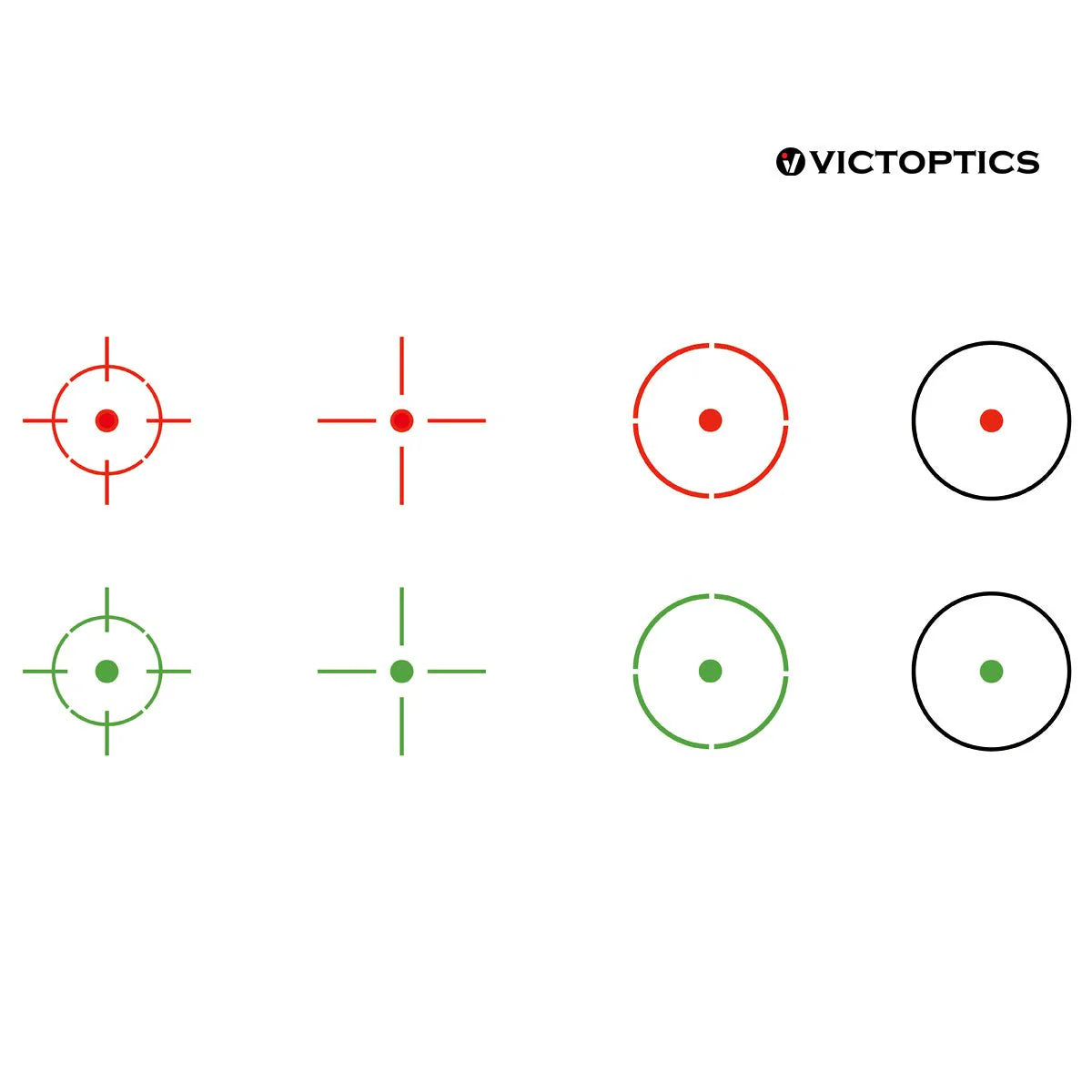 Victoptics Z1 Green & Red Multi Reticle Reflex Sight – Black