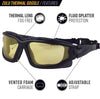 Valken Zulu Thermal Anti-Fog Airsoft Goggles – Yellow Lens, Regular Fit | Valken