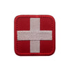 Medic Cross Velcro Patch - White