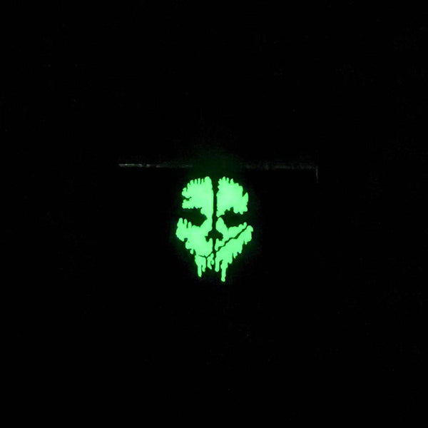 Black Flag Ghost Velcro Patch - Glow In The Dark