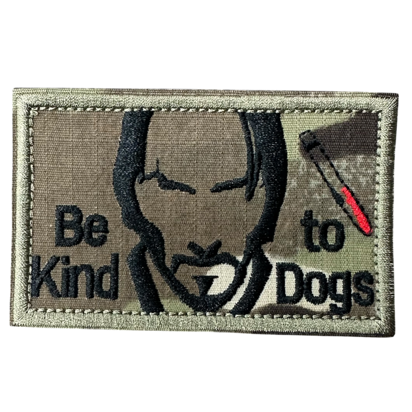 "Be Kind to Dogs" Velcro Patch- Multicam | ACM