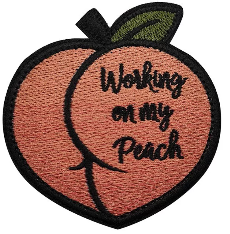 Working On Peach Velcro Patch