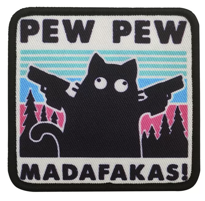 Pew Pew Cat Velcro Patch