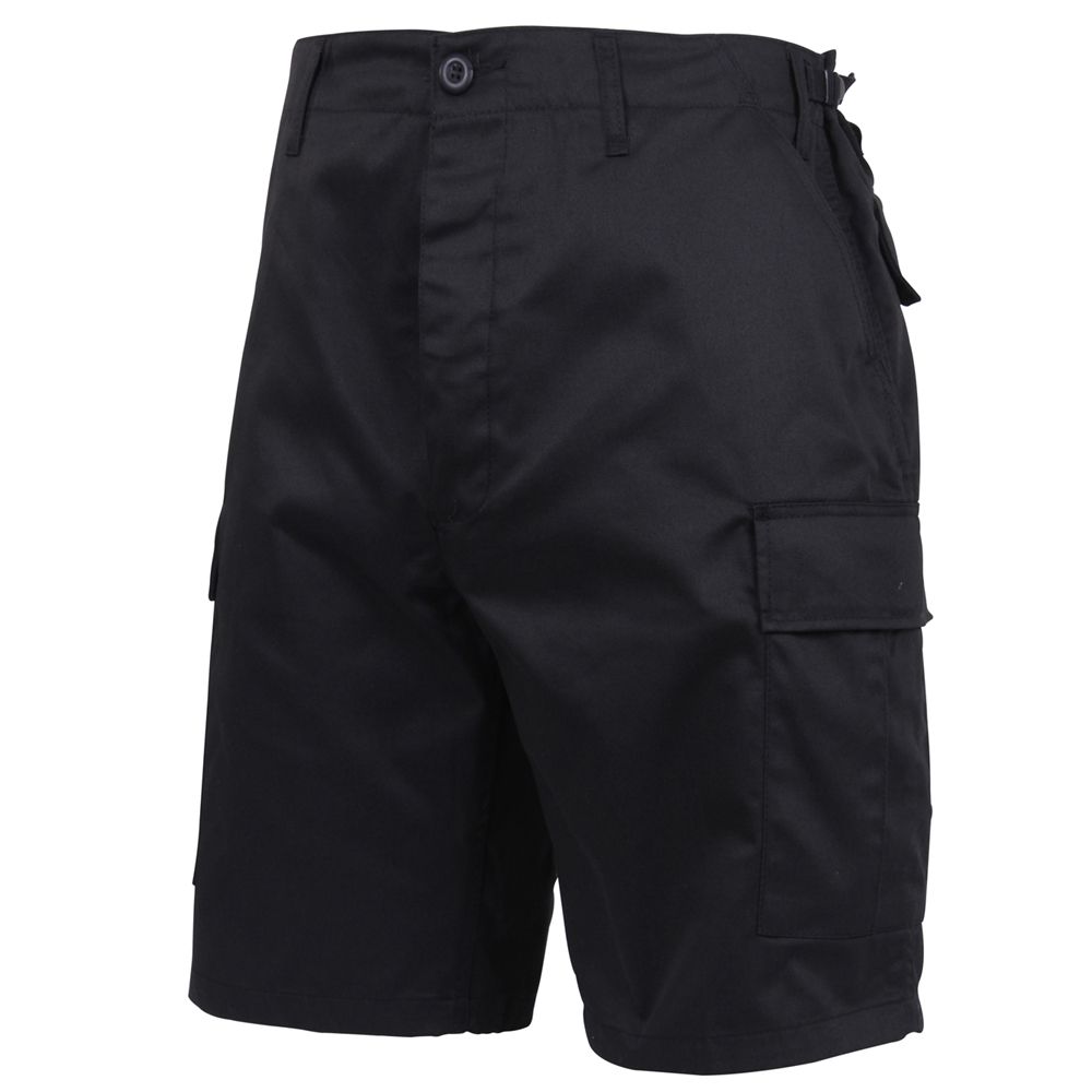 Military Style BDU Cargo Shorts – Black
