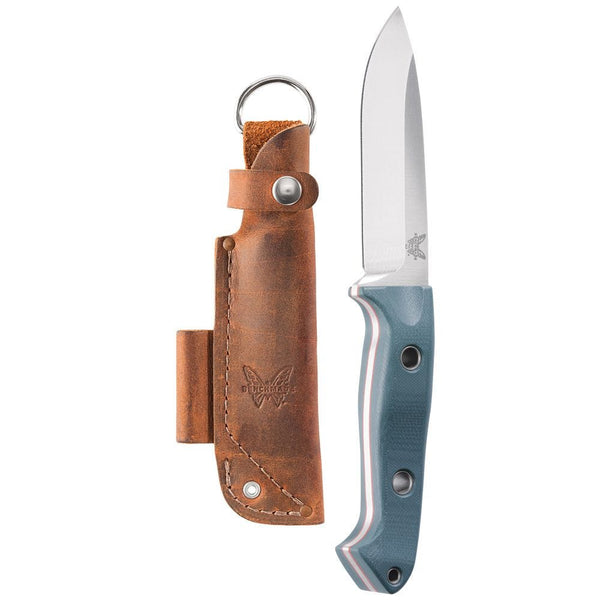 Benchmade 162 Bushcrafter Fixed Blade Knife – S30V Steel w/ Leather Sheath | Benchmade USA