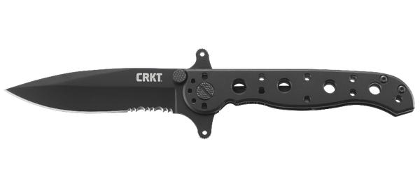 CRKT M21 Special Force Folder – Black w/ Half Serration & Framelock