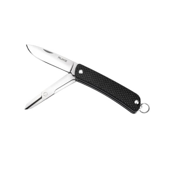 Ruike S22 Mini Folding Knife w/ Scissors – Black | Ruike