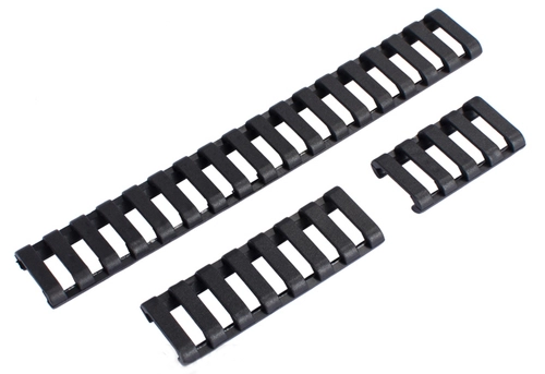 18 Slot LoPro Rail Covers Set - Black