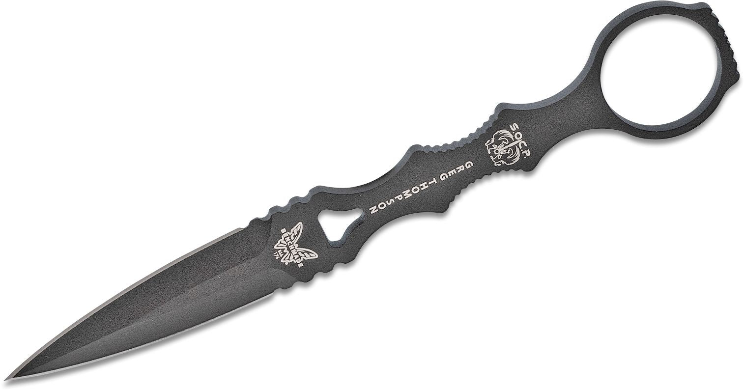 Benchmade SOCP Dagger Fixed Blade Knife, 440C, Black Sheath b