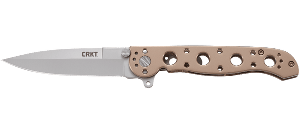 CRKT M16 Spear Point Folding Knife – Bead Blasted Finish w/ Bronze Handle | CRKT