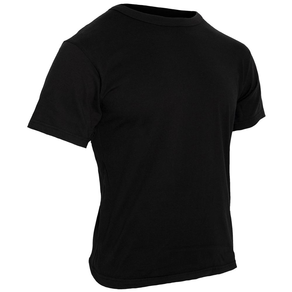 Solid Color 100% Cotton T-Shirt – Black | Rothco