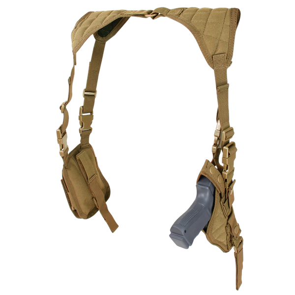 Condor Vertical Shoulder Holster – Coyote Brown
