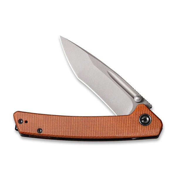 Civivi Keen Nadder Folding Knife – N690 Steel Tanto w/ Brown Micarta Handle