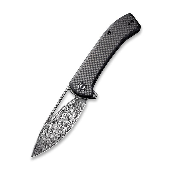 Civivi Riffle Folding Knife – Damascus Steel w/ Carbon Fiber Handle | Civivi Knives