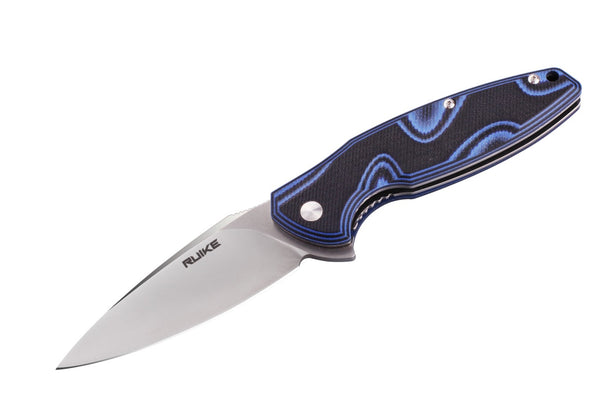 Ruike P105-Q Fang Folding Knife – Blue Handle | Ruike