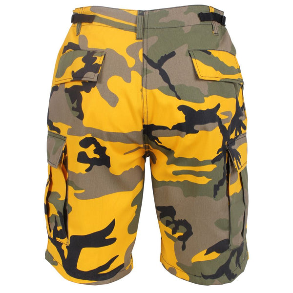 Colored Camo BDU Shorts – Yellow Camo
