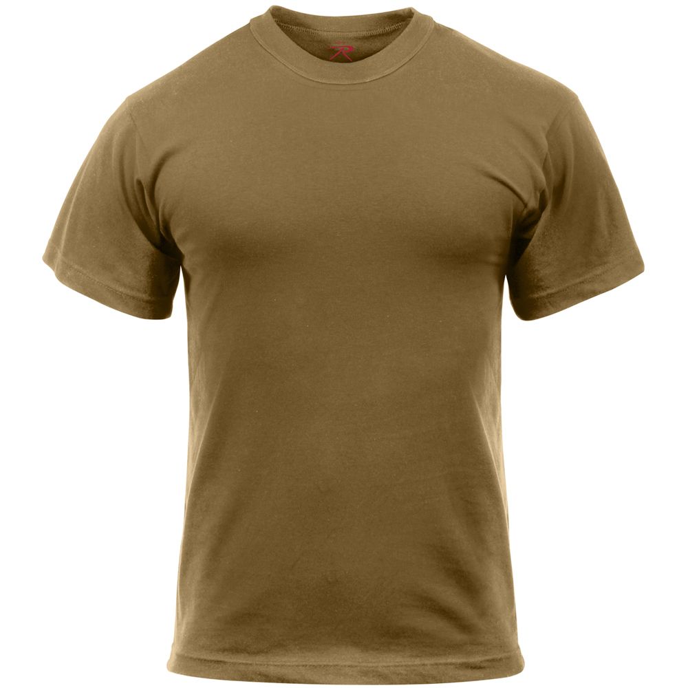 Solid Color 100% Cotton T-Shirt – Coyote Brown