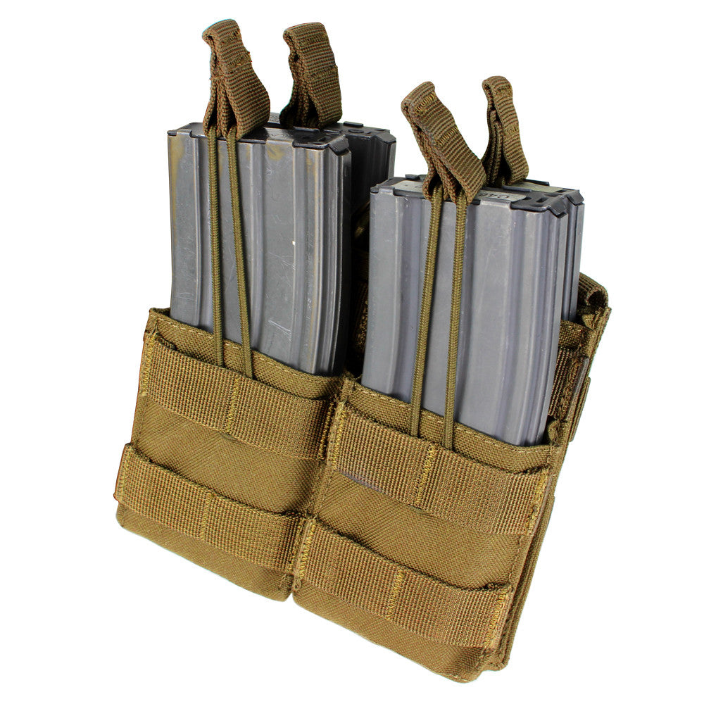 Condor Double Stacker M4 Mag Pouch - Coyote Brown