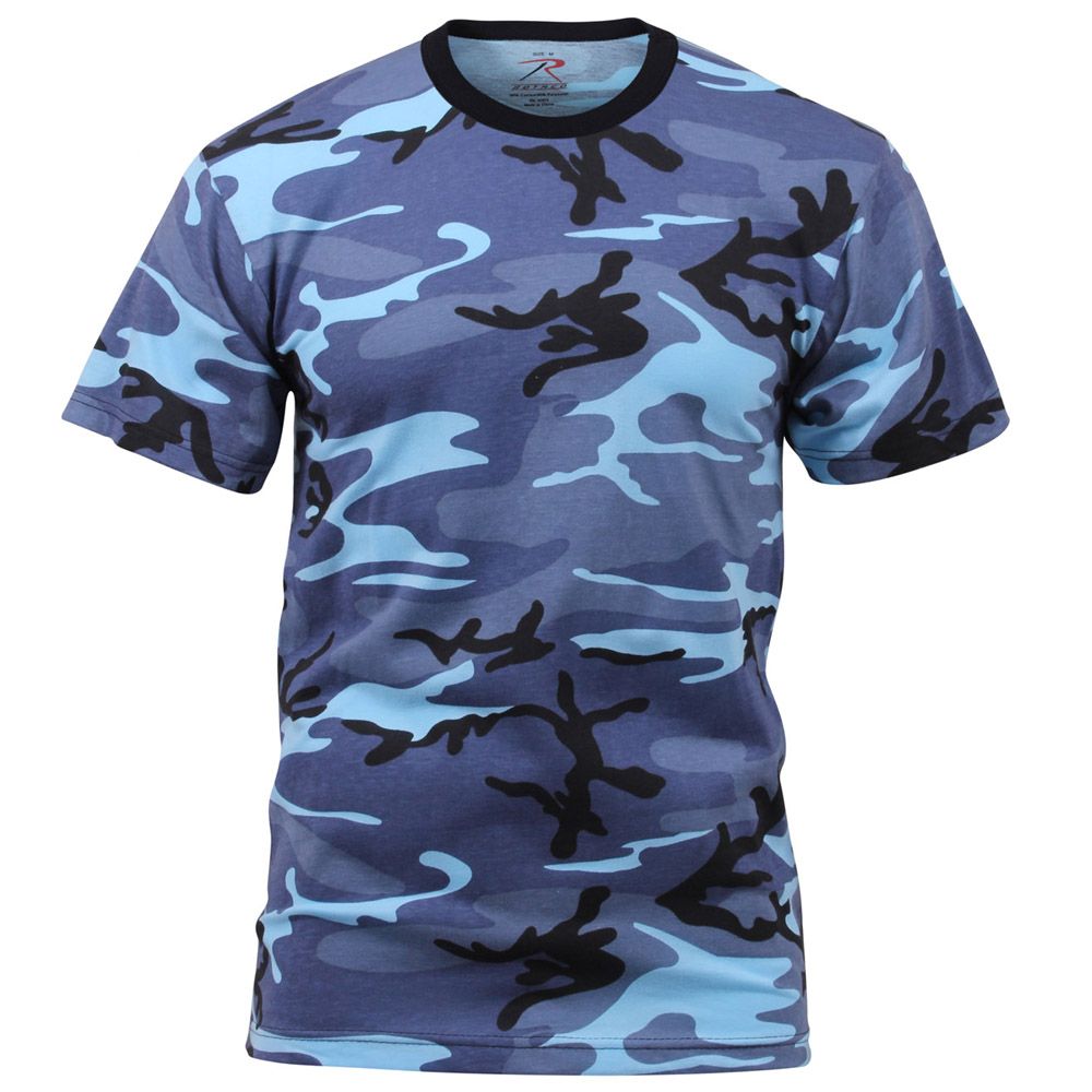 Color Camo T-Shirt – Sky Blue Camo | Rothco