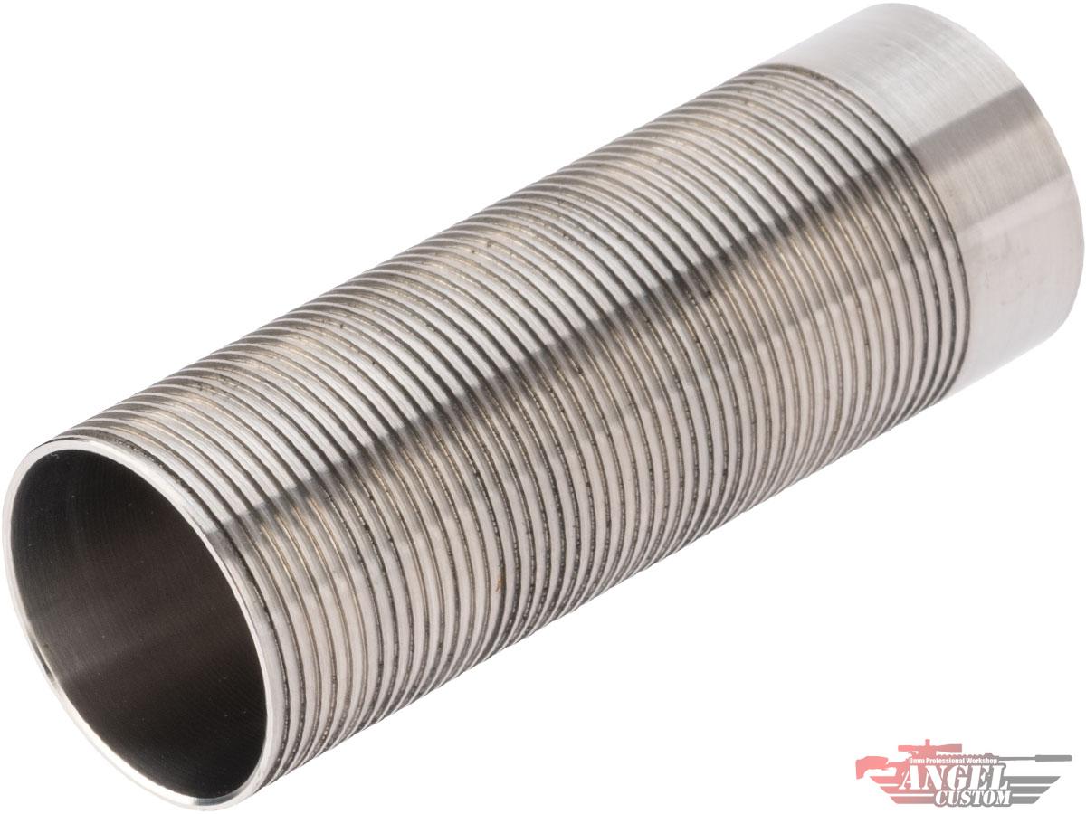 Angel Custom CNC Advanced Stainless Ribbed Airsoft AEG Cylinder – Type 0 | Angel Custom