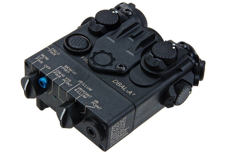 DBAL-A2 Style Aiming Laser/Flashlight (Nylon Body Red Laser) - Black