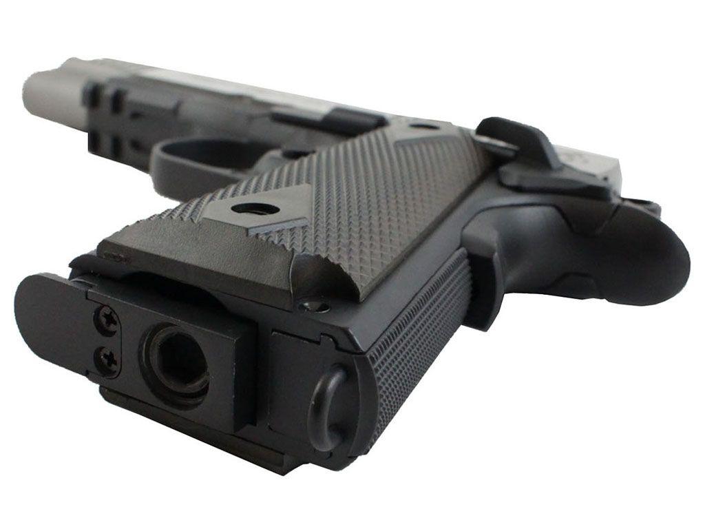 Cybergun Colt Licensed M1911 Two Tone Silver CO2 Blowback Airsoft Pistol By KWC