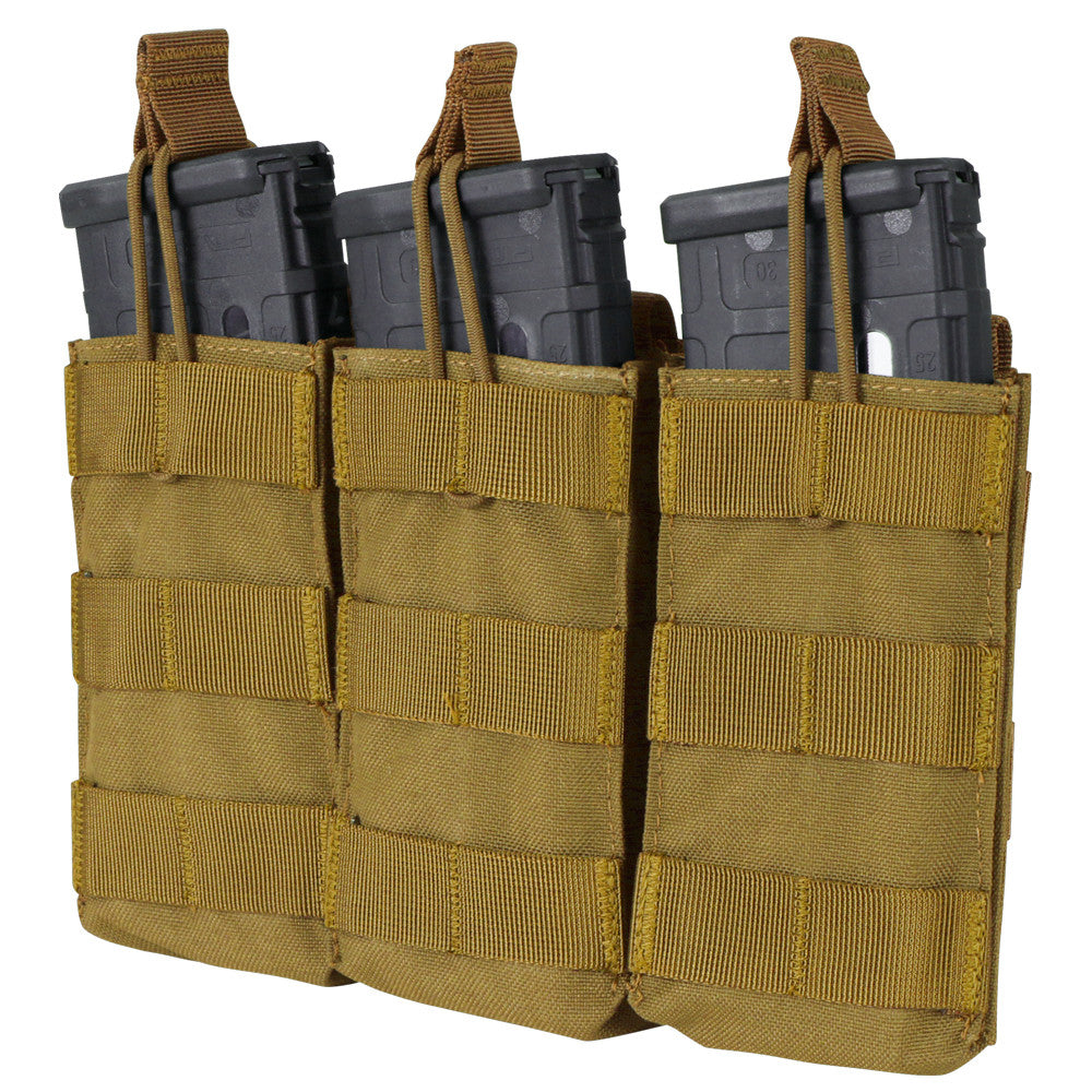 Condor Triple Open Top M4 Mag Pouch – Coyote Brown
