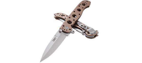 CRKT M16 Spear Point Folding Knife – Bead Blasted Finish w/ Bronze Handle | CRKT