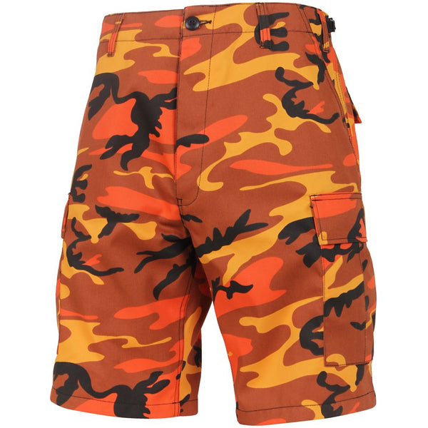 Colored Camo BDU Shorts – Orange Camo | Rothco