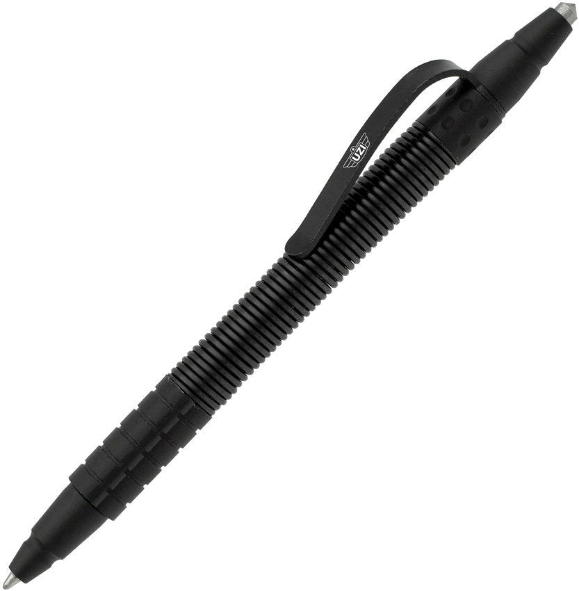 Uzi TP14 Tactical Defender Pen w/ Spring Loaded Carbide Tip – Black