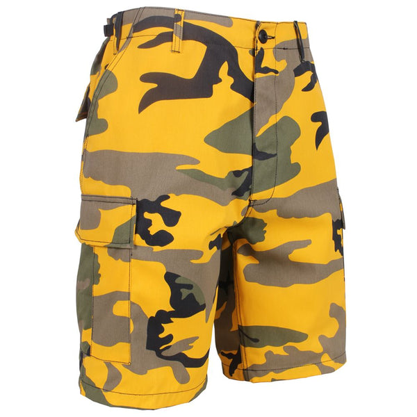 Colored Camo BDU Shorts – Yellow Camo
